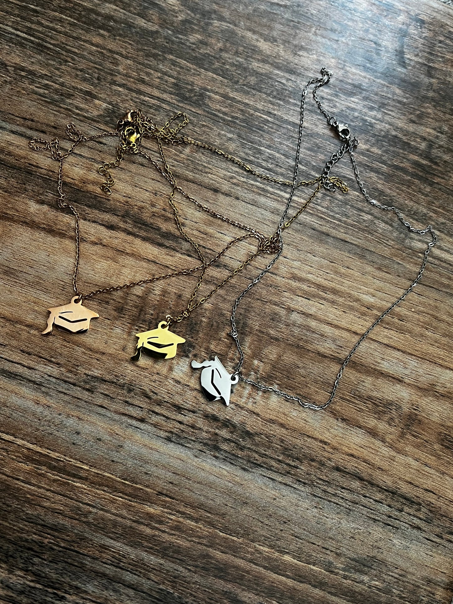 Graduate’s Pride -Cap Charm Necklaces
