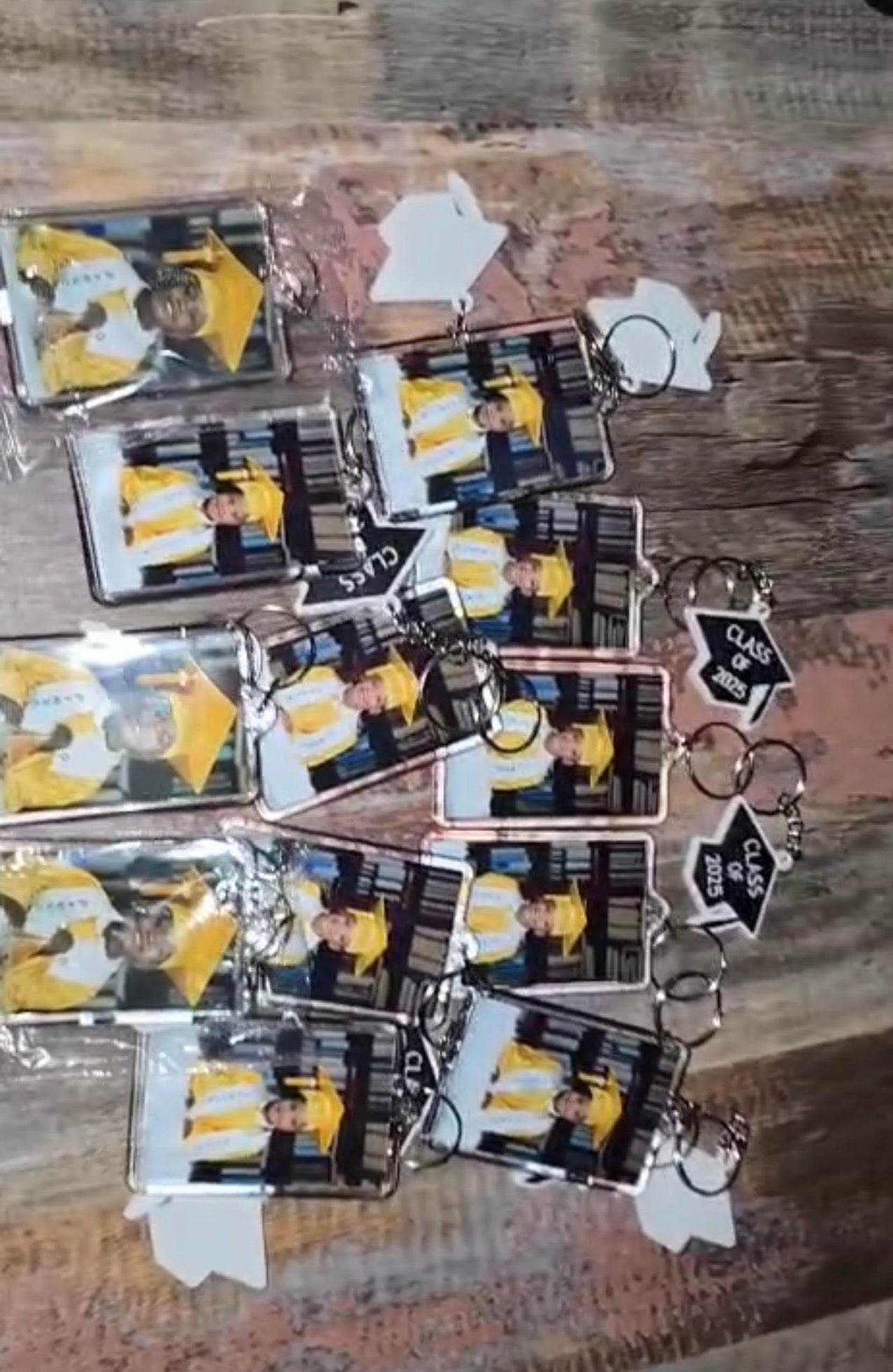 Custom Graduation Picture Keychain