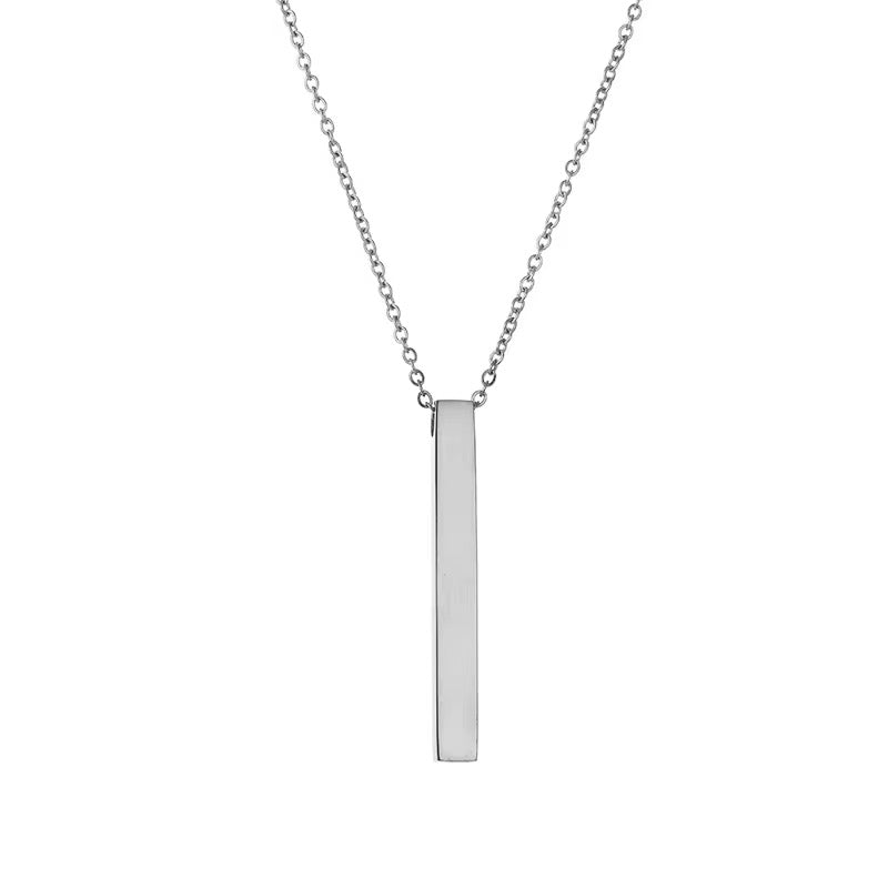 Personalized Gold Bar Necklace
