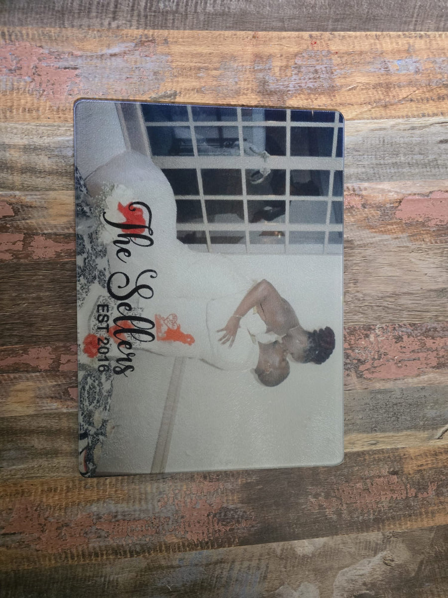 Personalized Glass Cutting Board