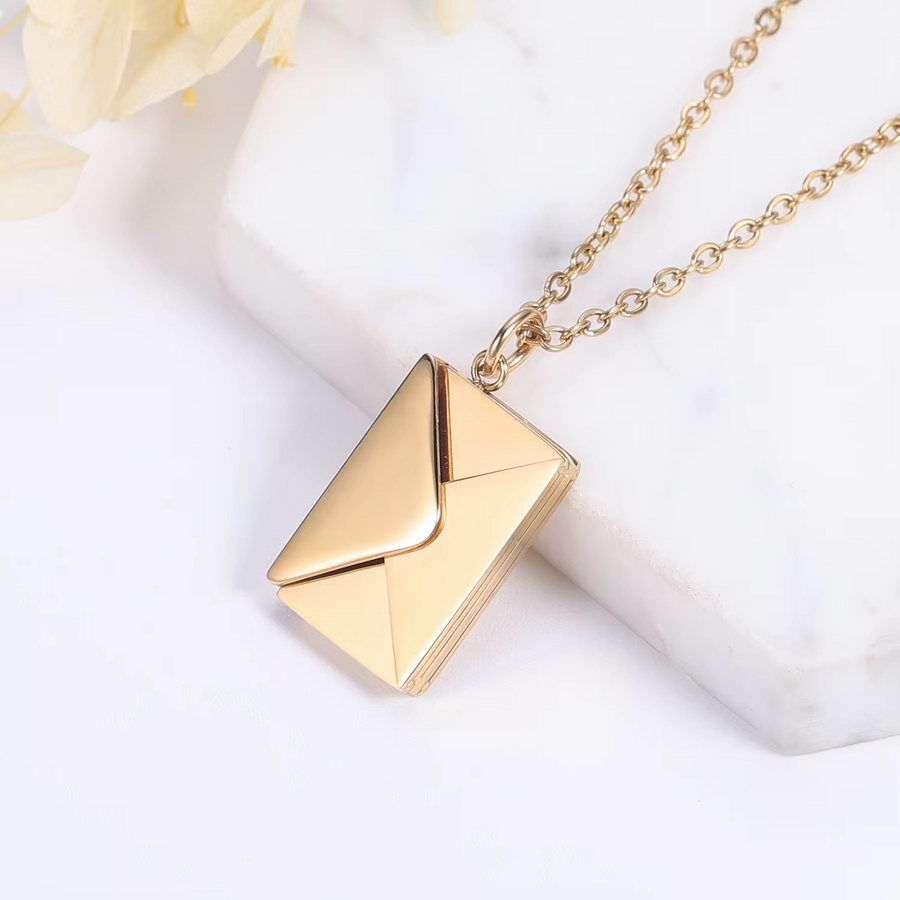 Personalized Love Letter Envelope Necklace