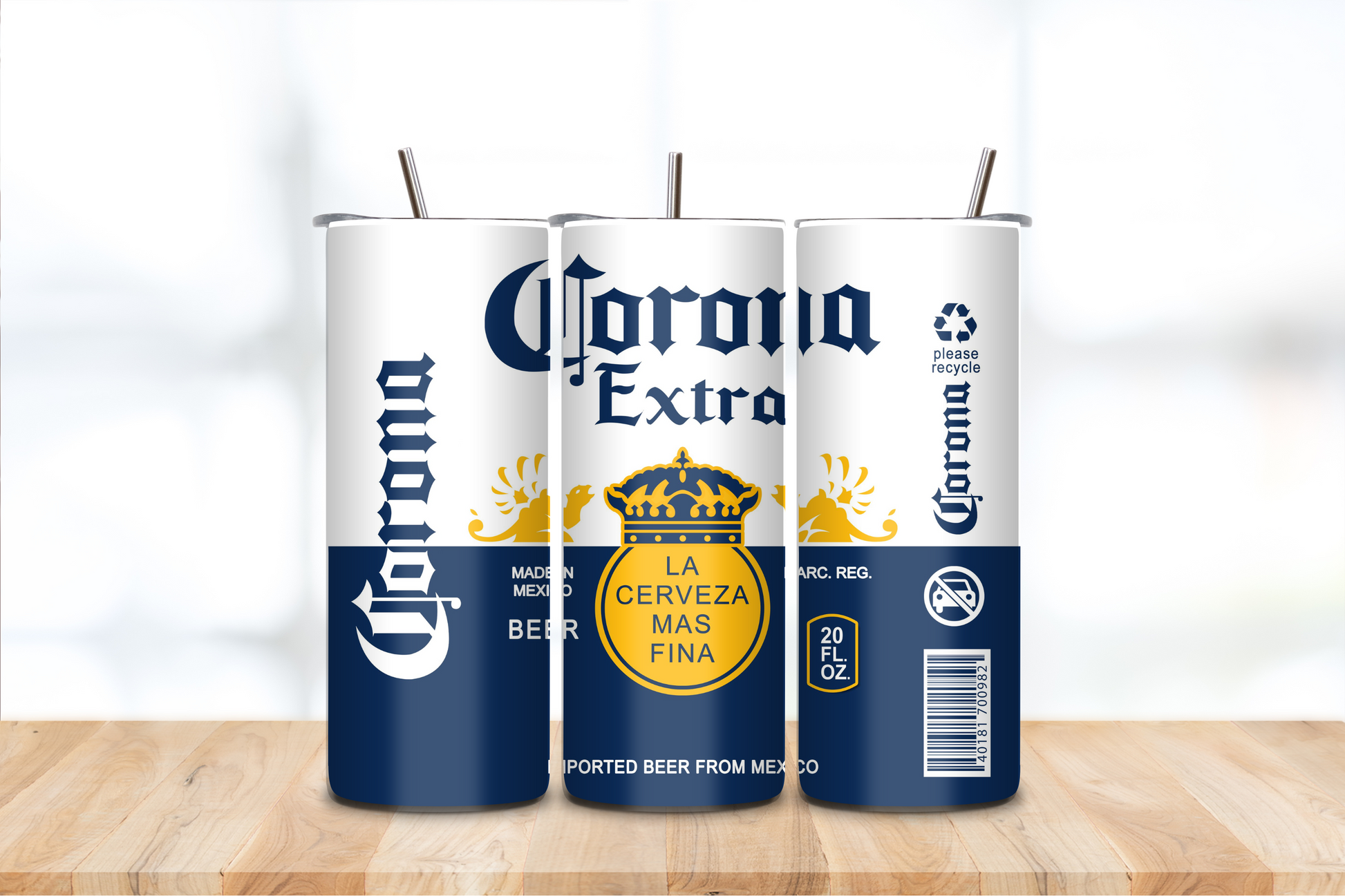 20oz Beer-Inspired Glossy Tumbler