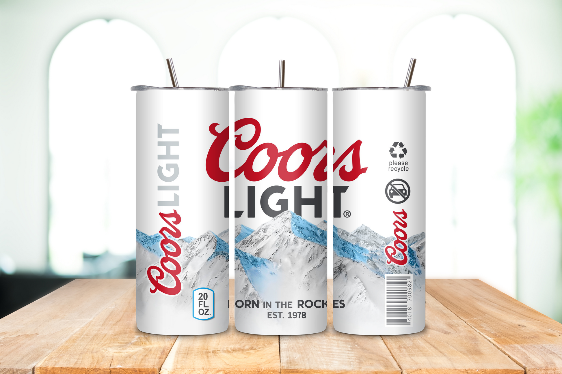 20oz Beer-Inspired Glossy Tumbler