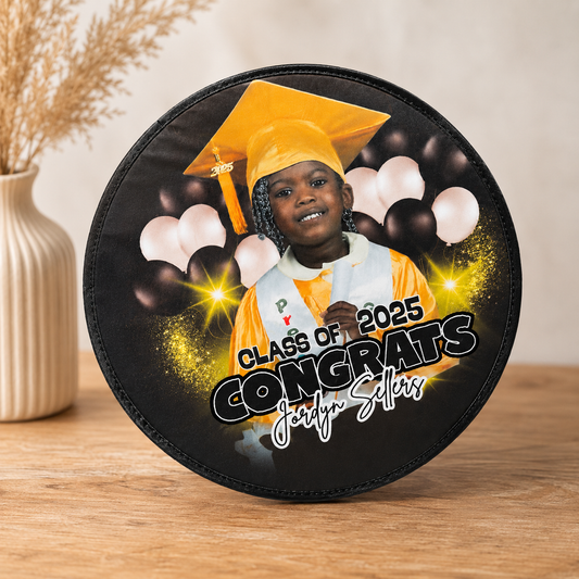Personalized Graduation Foldable Fan Disc | Custom Sublimation Graduation Keepsake