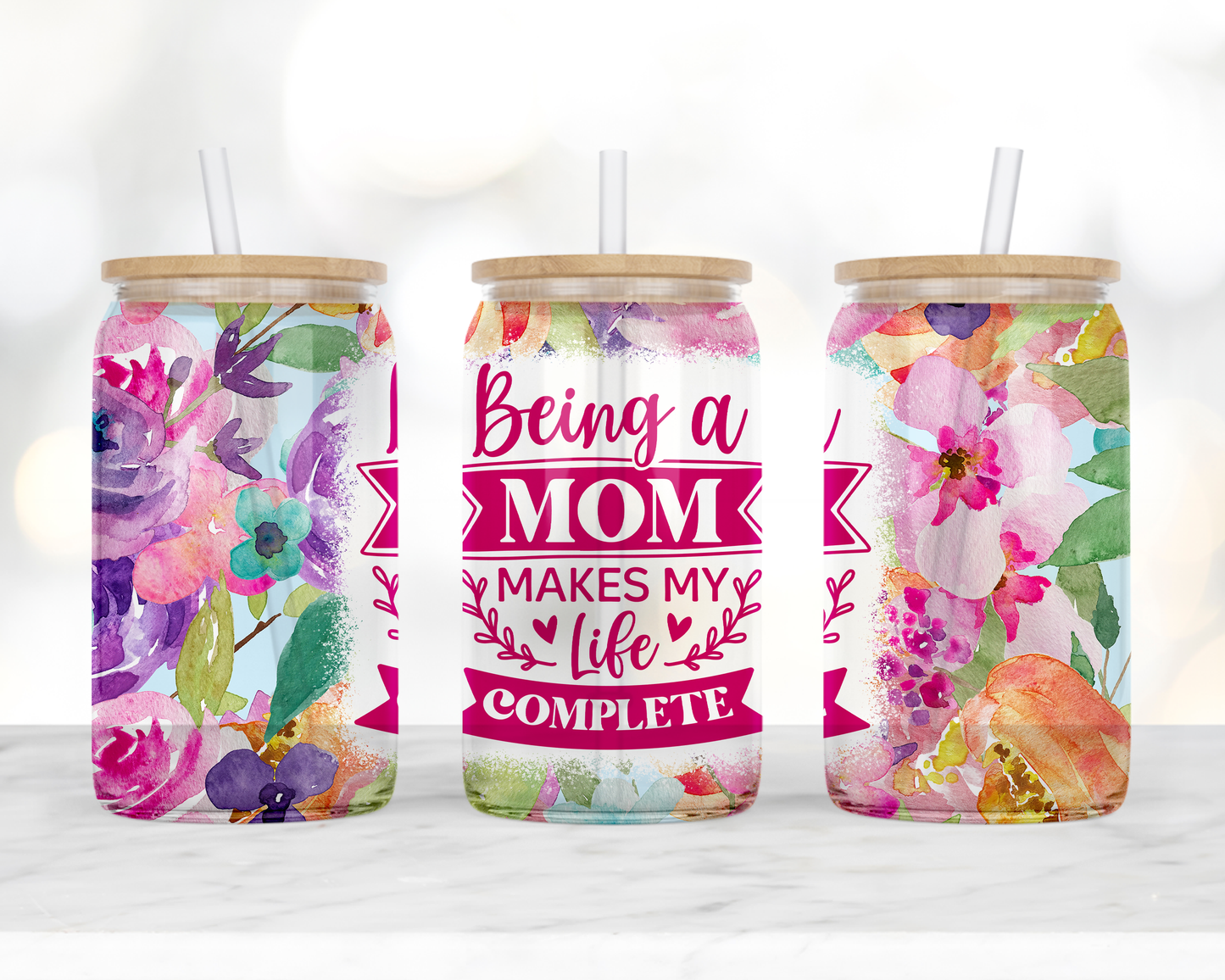 16oz Libbey glass-Mothers Day