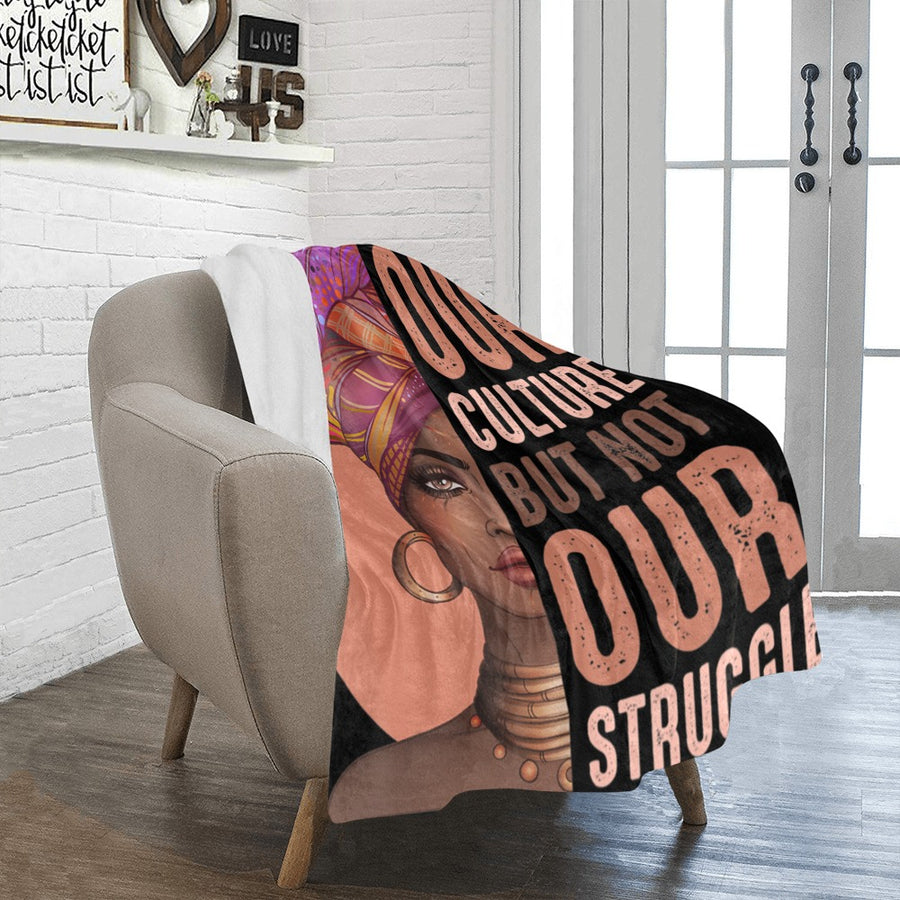 OUR STRUGGLE Ultra-Soft Micro Fleece Blanket 40"x50"