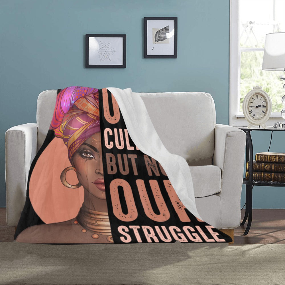 OUR STRUGGLE Ultra-Soft Micro Fleece Blanket 40"x50"