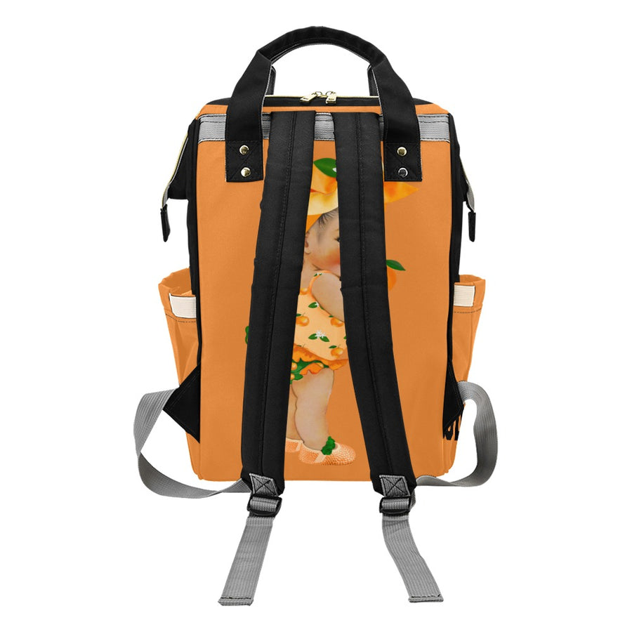 Orange you sweet baby bag Multi-Function Diaper Backpack/Diaper Bag
