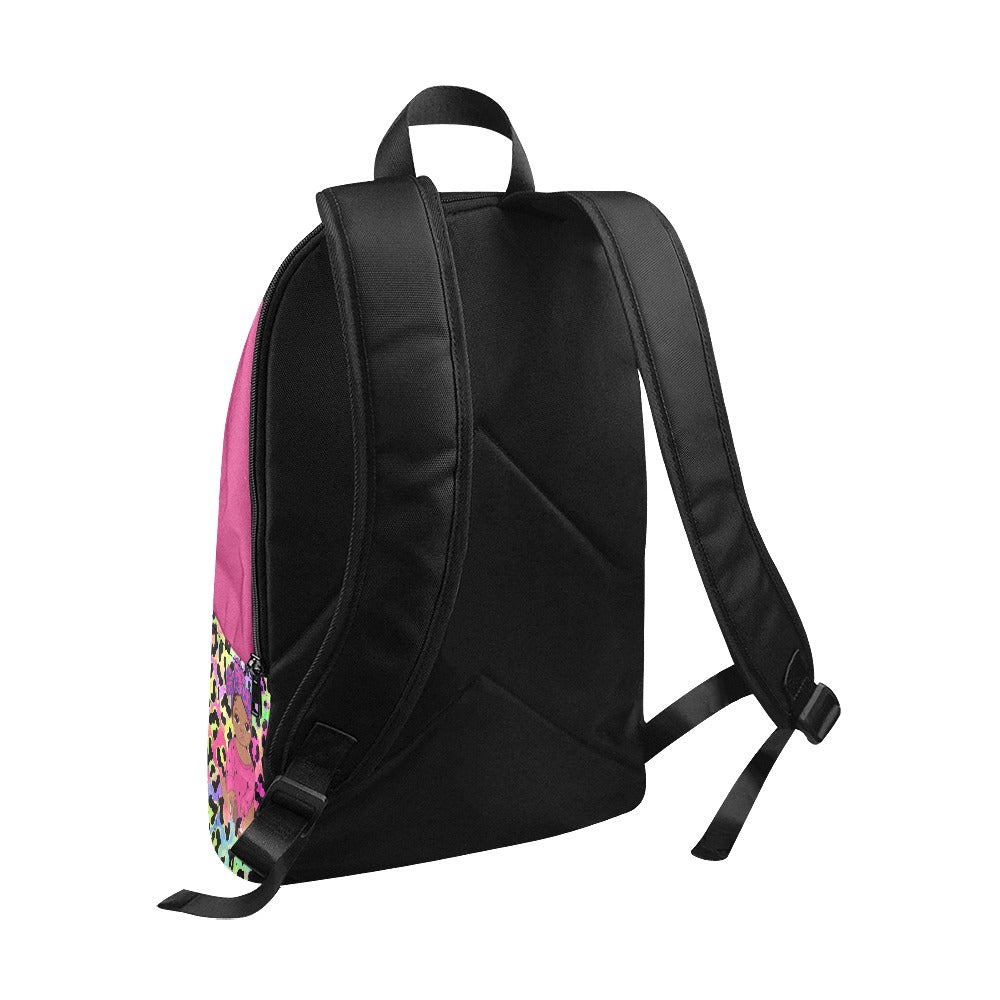 PINK LEOPARD Fabric Backpack