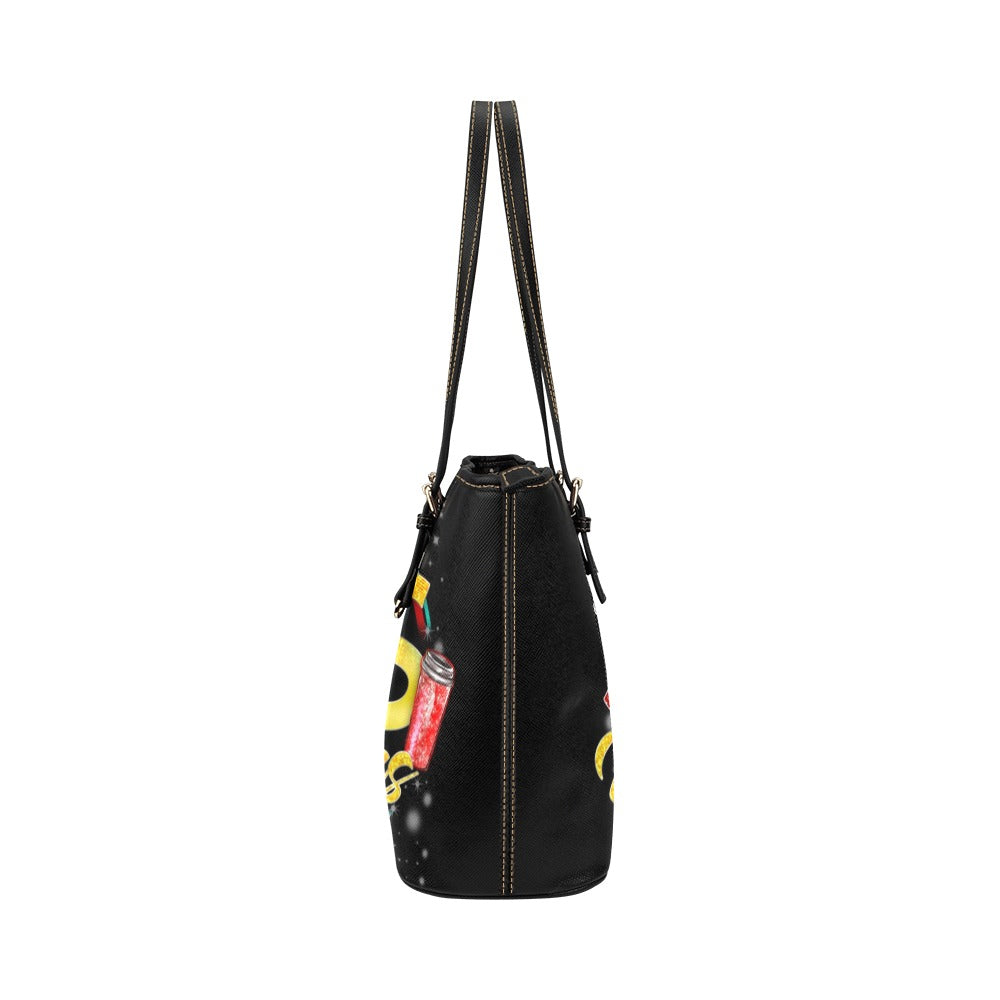 Personalized Leather Tote Bag