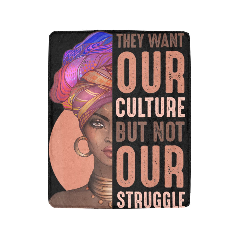 OUR STRUGGLE Ultra-Soft Micro Fleece Blanket 40"x50"