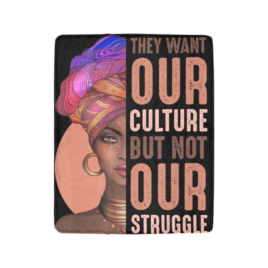 OUR STRUGGLE Ultra-Soft Micro Fleece Blanket 40"x50"