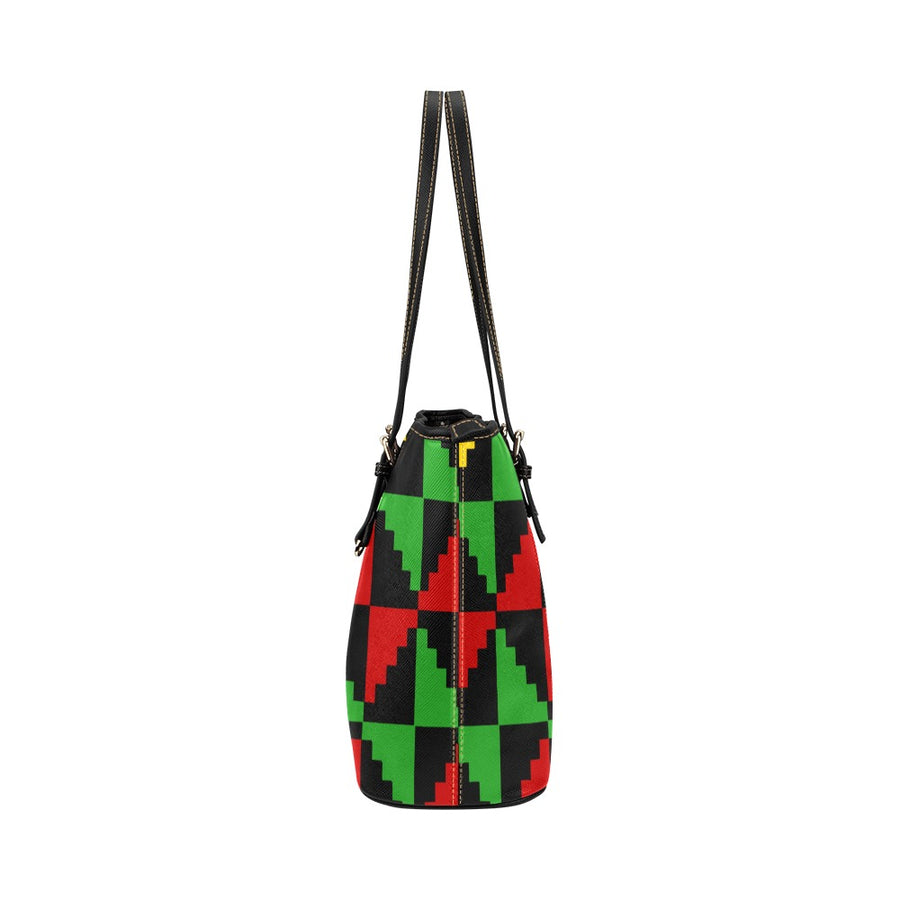 African queen Leather Tote Bag