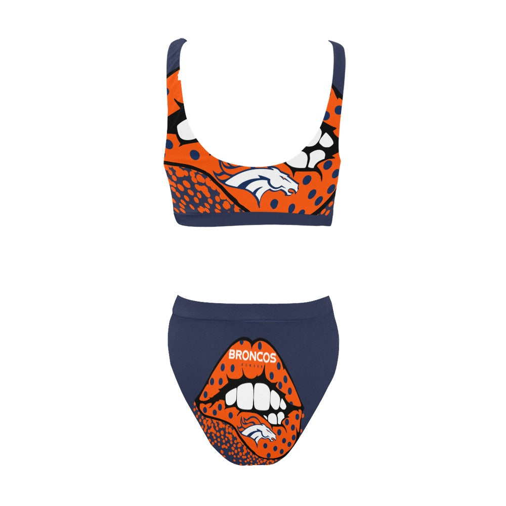 kustomized Sport Top & High-Waisted Bikini Swimsuit