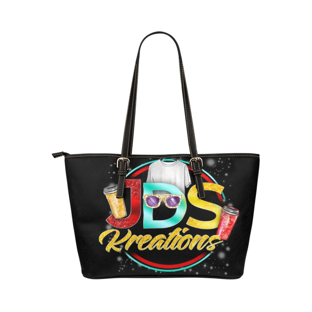 Personalized Leather Tote Bag