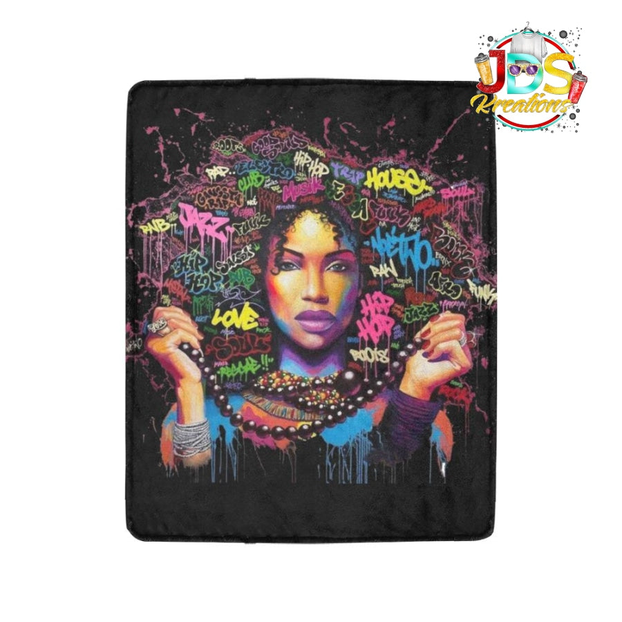 Black Queen Ultra-Soft Micro Fleece Blanket 40X50