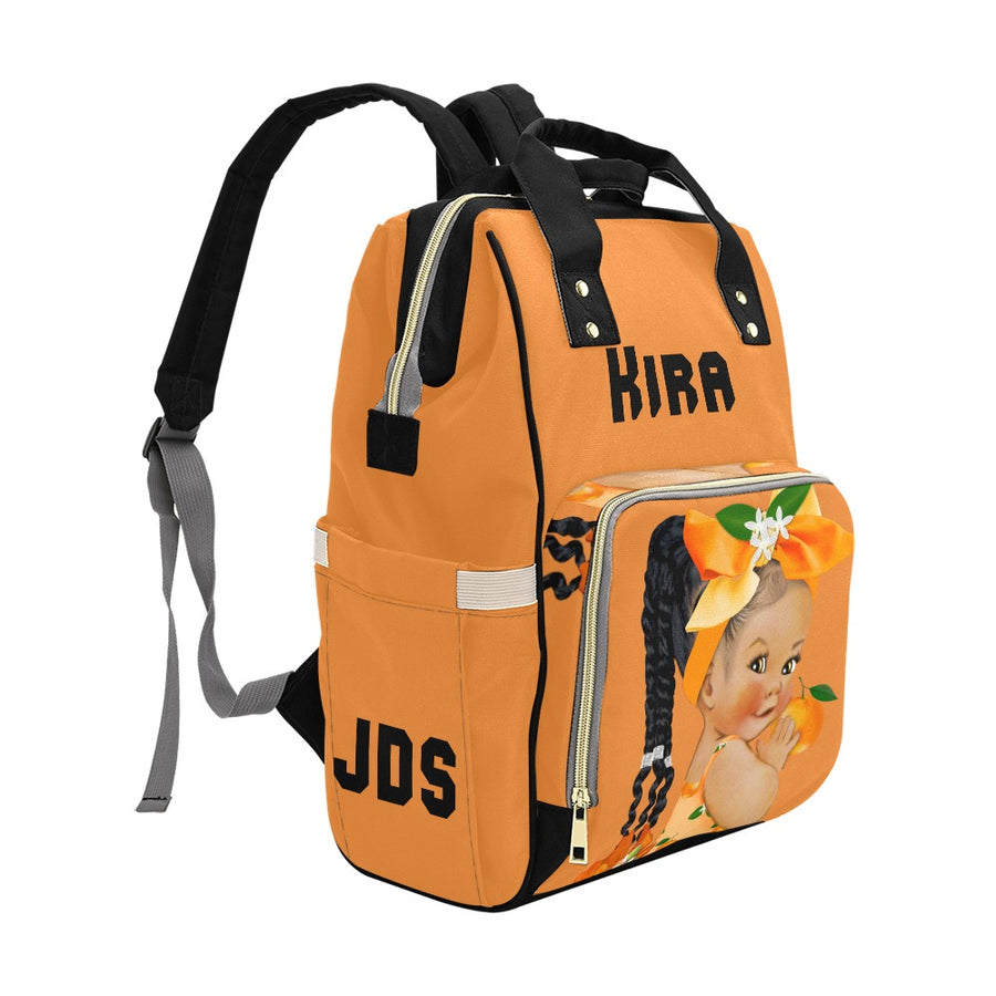 Orange you sweet baby bag Multi-Function Diaper Backpack/Diaper Bag