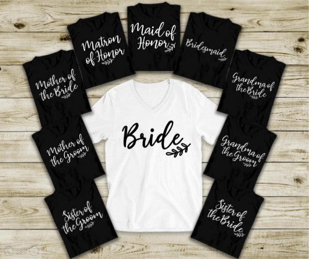 BRIDAL PARTY T-SHIRTS